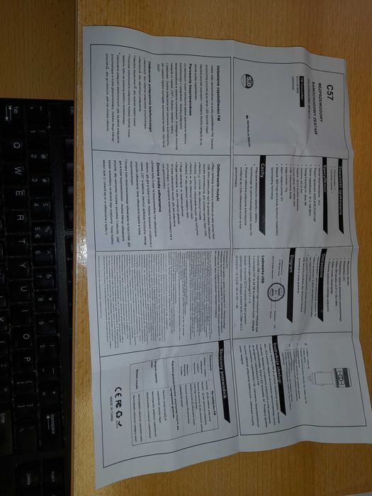 Transmiter Wireless C-57 - Zestaw bezprzewodowy głośnomówiący