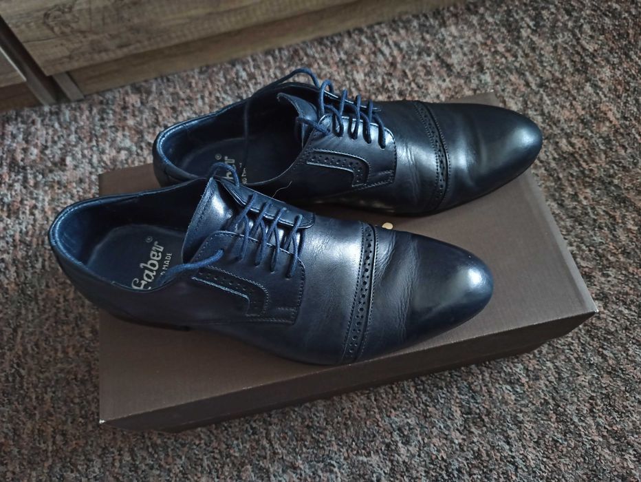 Pantofle męskie granatowe