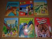 Conjunto 6 Livros de criança, aventuras divertidas, infant