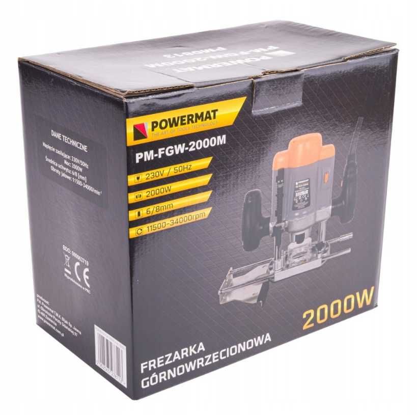 Nowa FREZARKA Górnowrzecionowa 2000W Wycinarka Powermat 6-8mm (-20%)