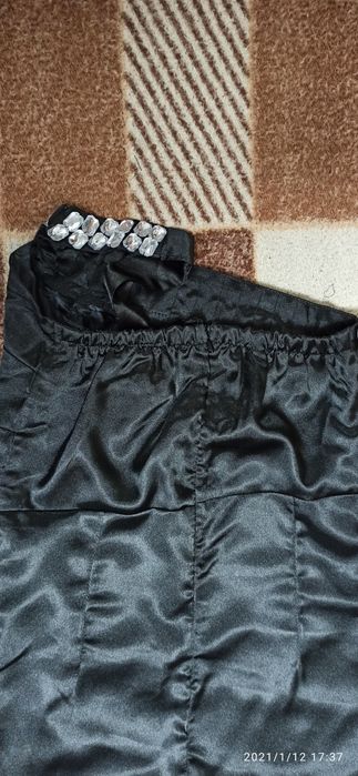 Строгий черный сарафан