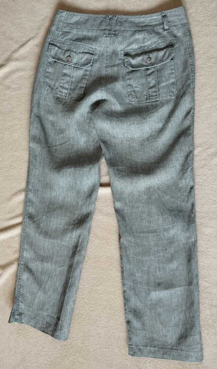 Льняные брюки свободного кроя Zara, р.40/48 рост ≈170-172