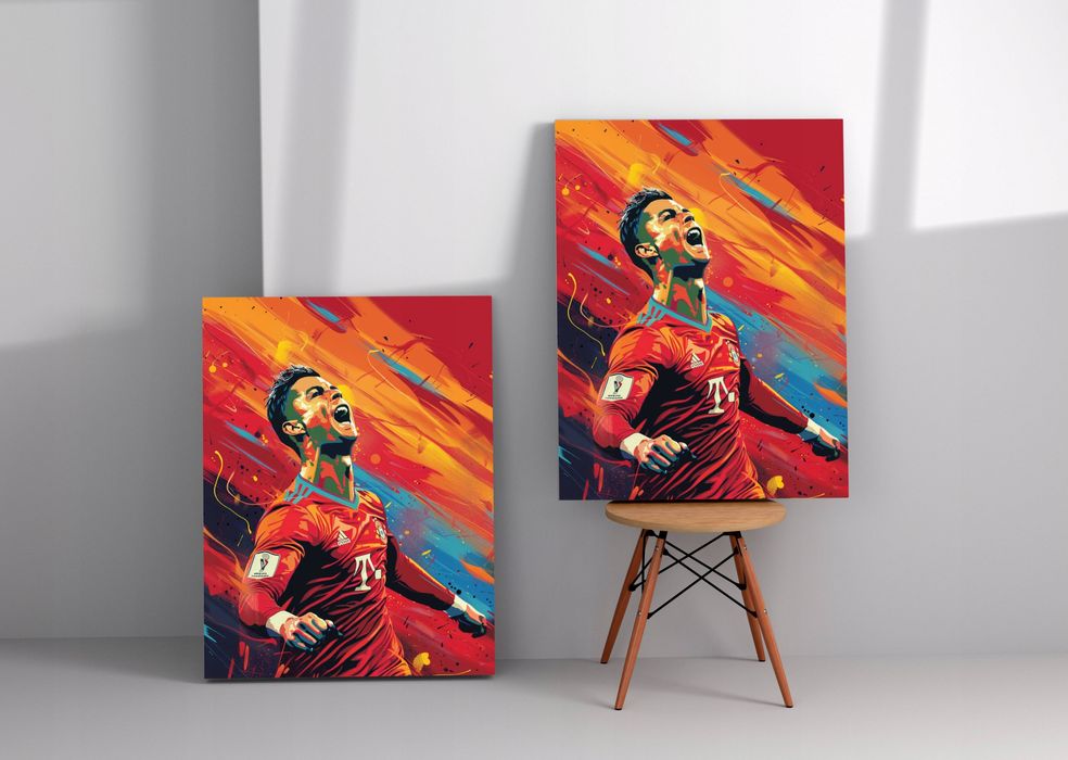 Obraz na płótnie Cristiano Ronaldo w nowoczesnym stylu 30x40 cm