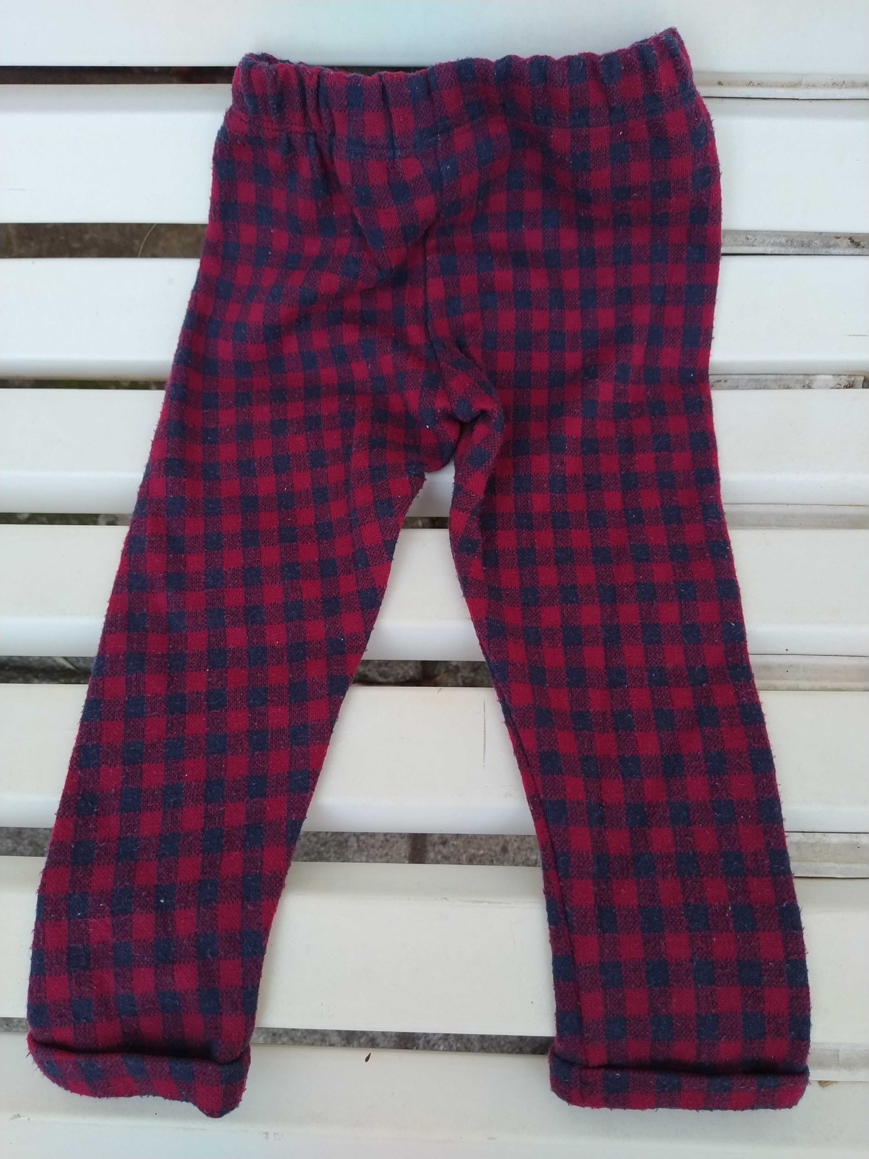 Calças quadriculadas de menina - Zara - 18 - 24 meses - 92 cm