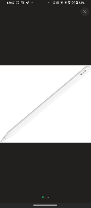 Стилус Apple Pencil (2nd Generation) (MU8F2ZM/A) White