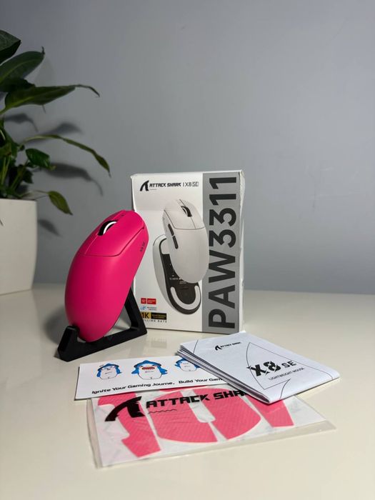 Мишка АТTACK SHARK X8 SE -рожева