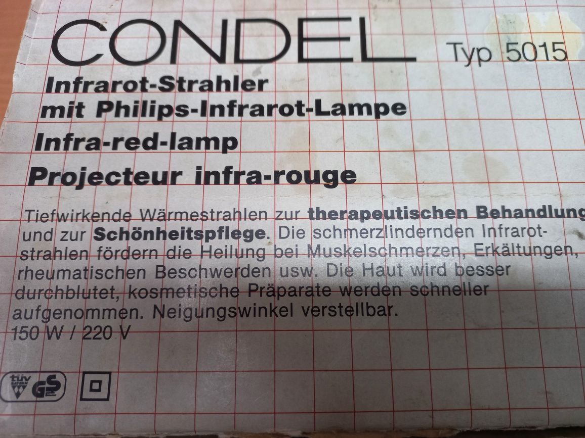 "Lampa na podczerwień 150 W do relaksu i regeneracji  (prezent gratis)