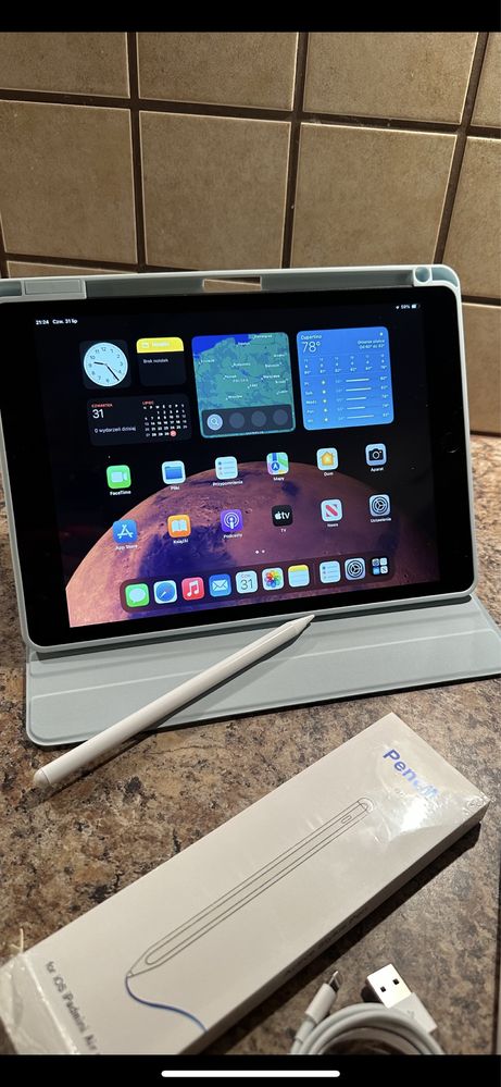 Tablet iPad Apple Retina 10” + NOWY RYSIK - Touch ID - PROCREATE