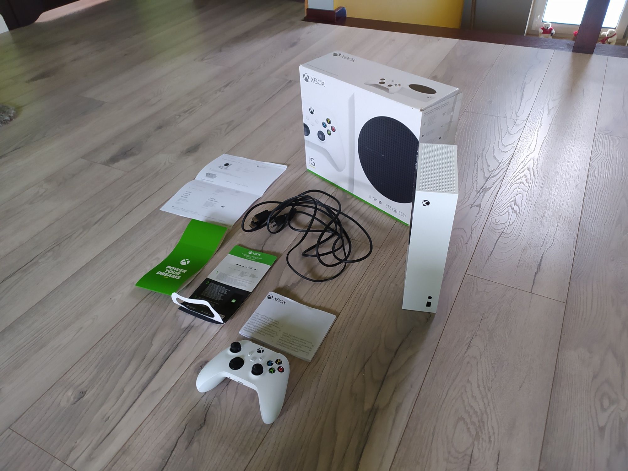 JAK NOWA Konsola Xbox Series S GWARANCJA Cały Komplet GRY Fortnite WYS