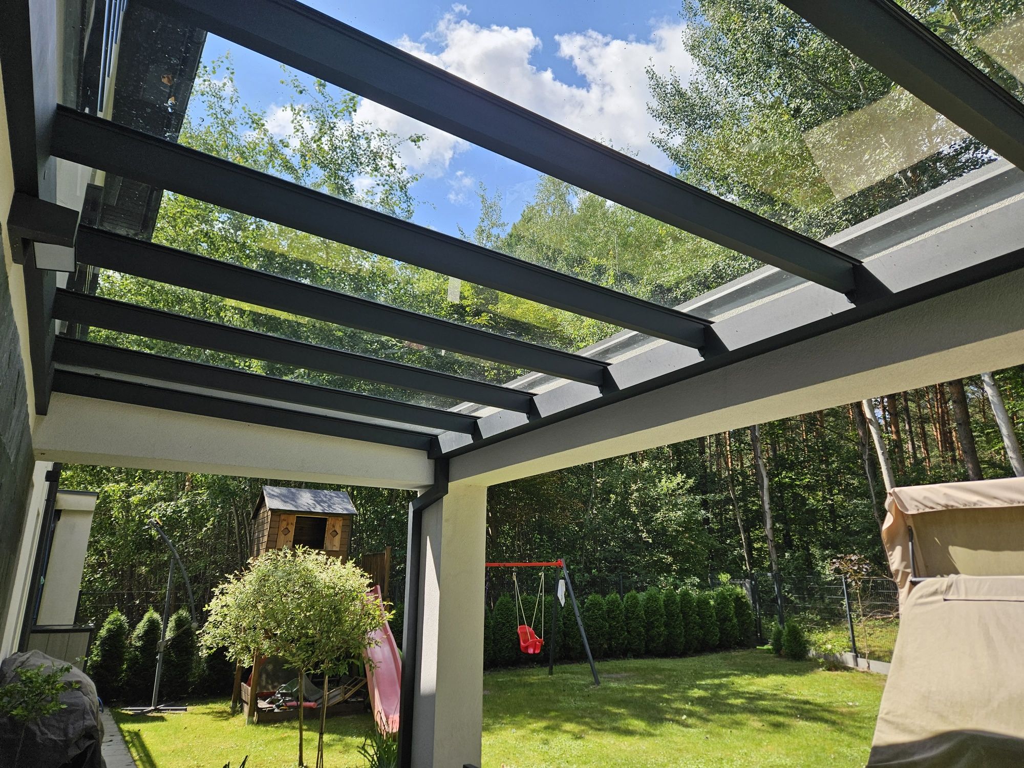 Zadaszenie tarasu, pergola, ogród szklany, zimowy, patio, oranżeria,