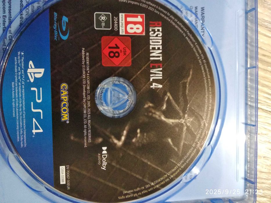 Resident evi 4.  ps4 /ps5