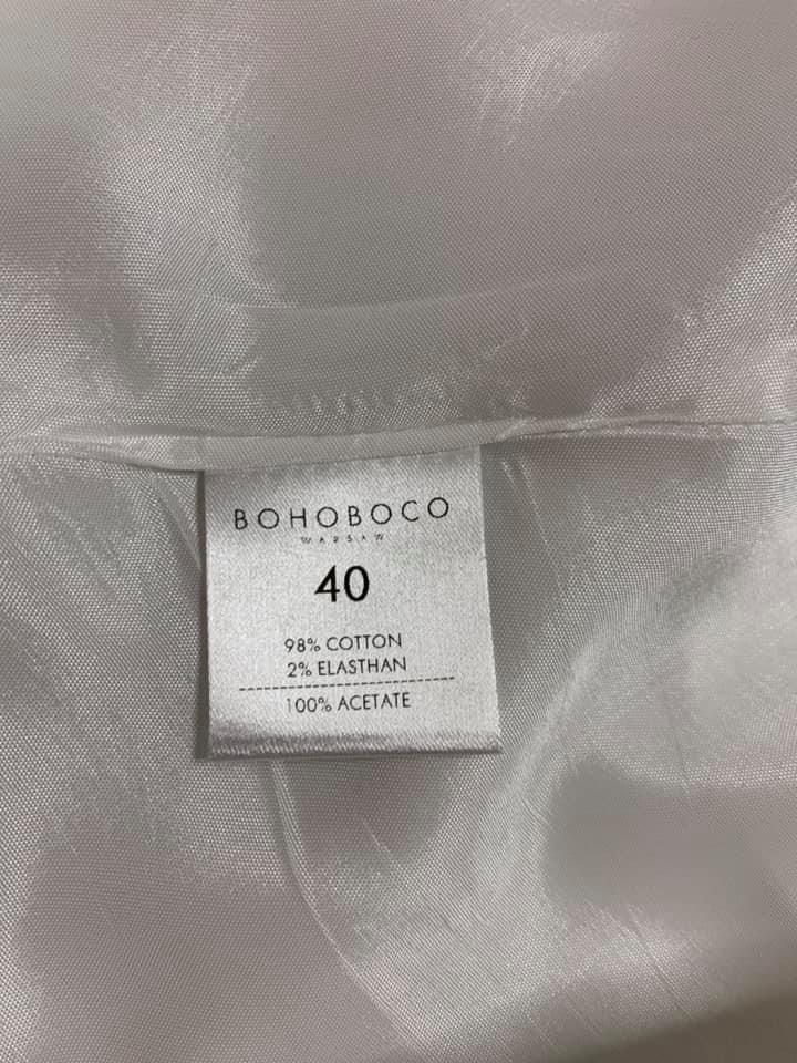 Bohoboco szeroka spódnica do kolan, z połyskiem w rozm 40