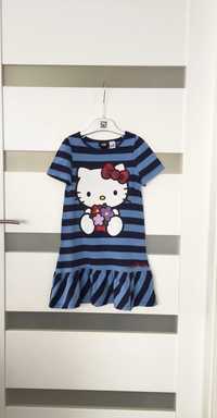 Sukienka dziewczęca H&M Hello Kitty, rozmiar 110-116 cm