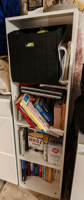 Biblioteczka, regał biała szafka na książki otwarta