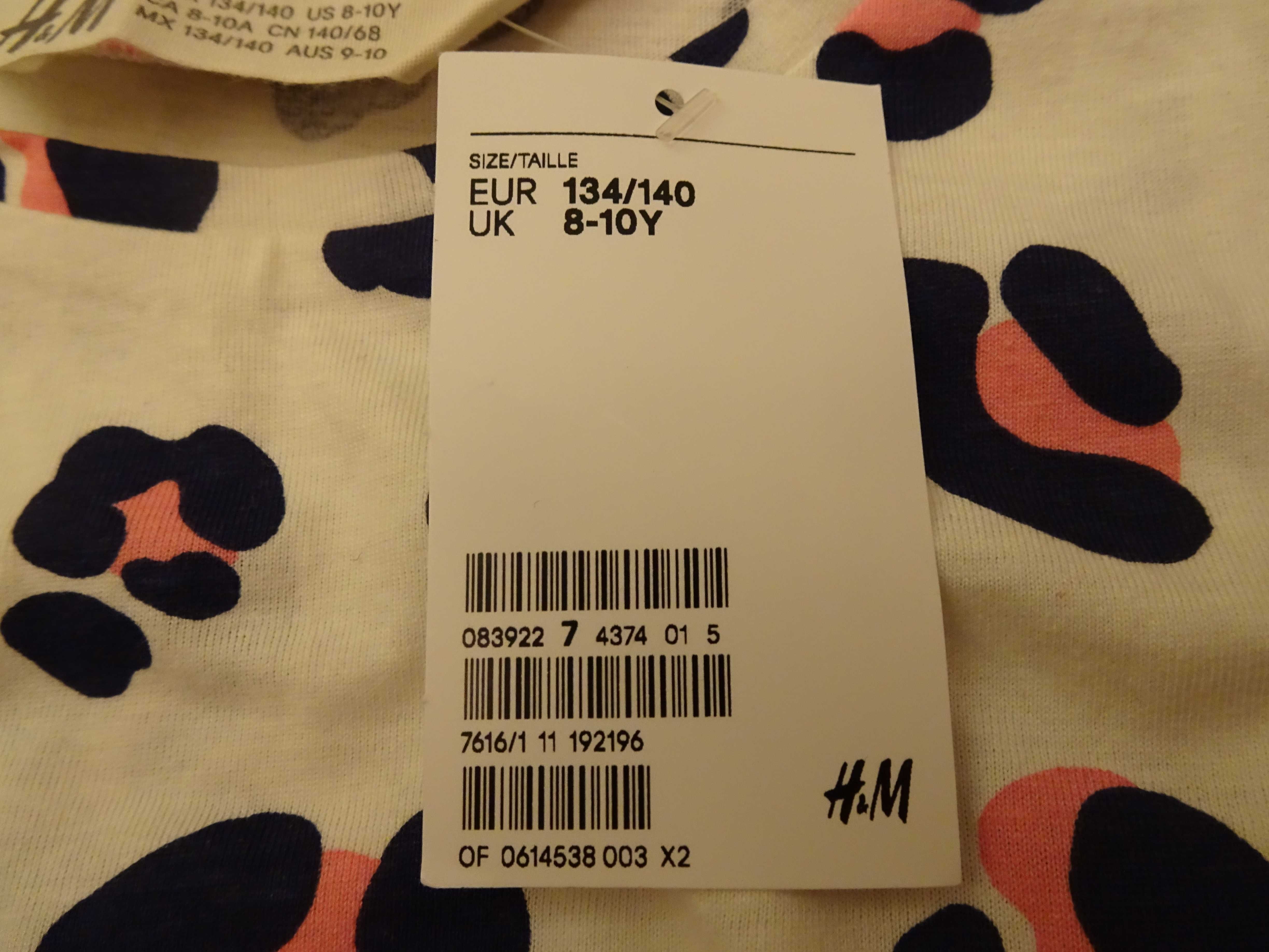 Sukienka H&M letnia 9-10 lat rozmiar 134/140 NOWA