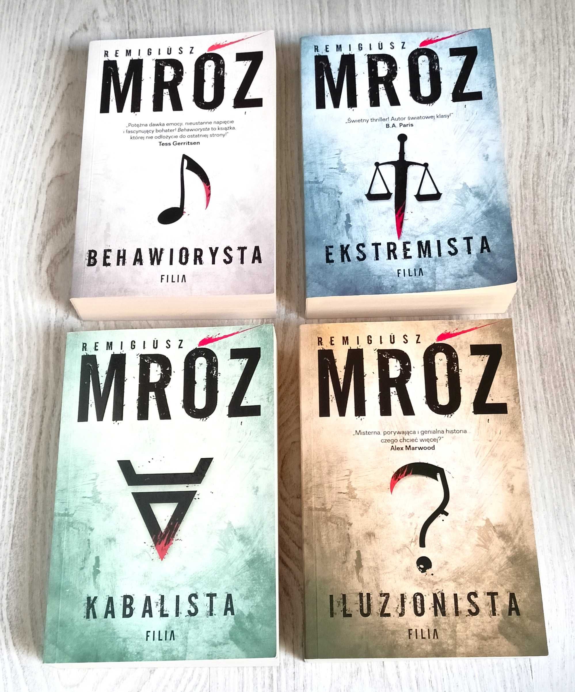 4x Remigiusz Mróz Behawiorysta + Iluzjonista + Ekstremista + Kabalista