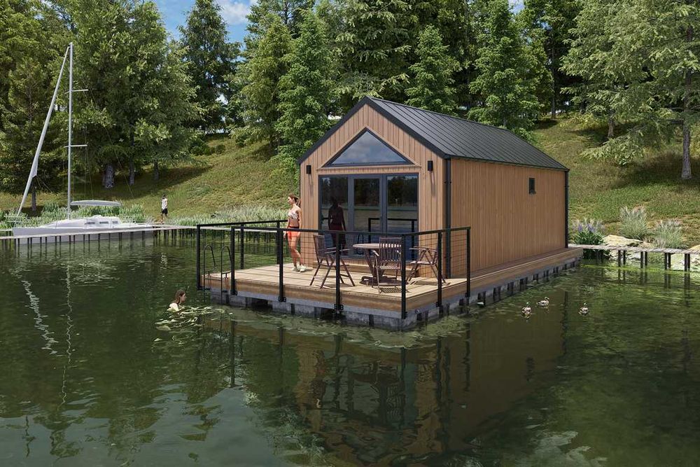 Dom Mobilny, Rekreacyjny Na Wodzie DL-35 | 31,48m2