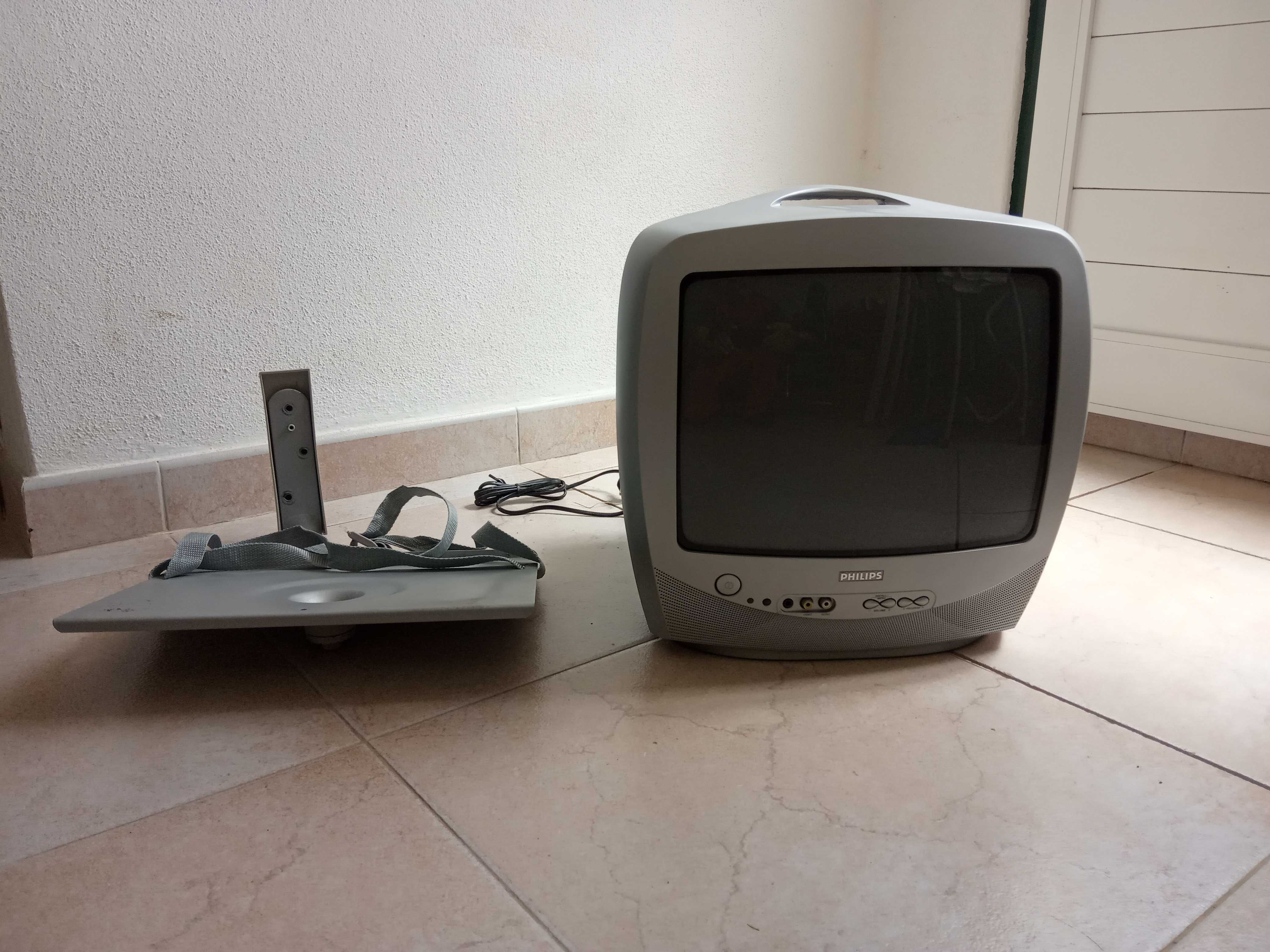 Televisão Philips pequena com suporte