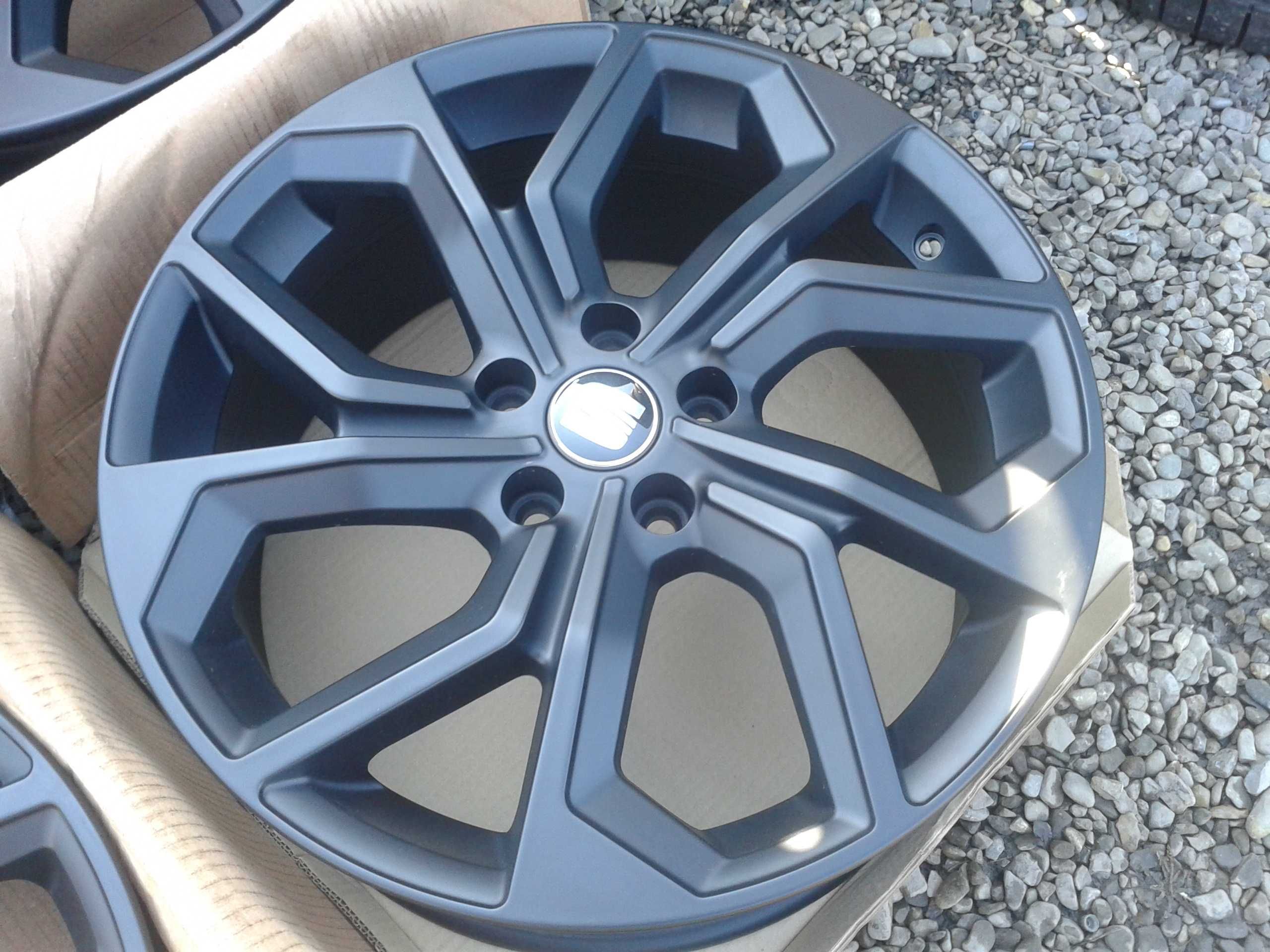 oryginal nowe r18 felgi audi a3 a4 a6 q2 q3 c6 b7 tt 5x112 czarny mat
