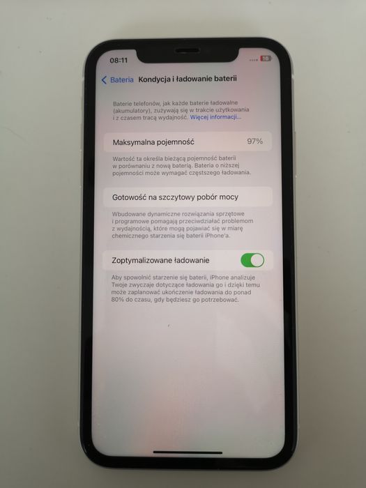 Iphone 11 biały 64 GB 97% baterii