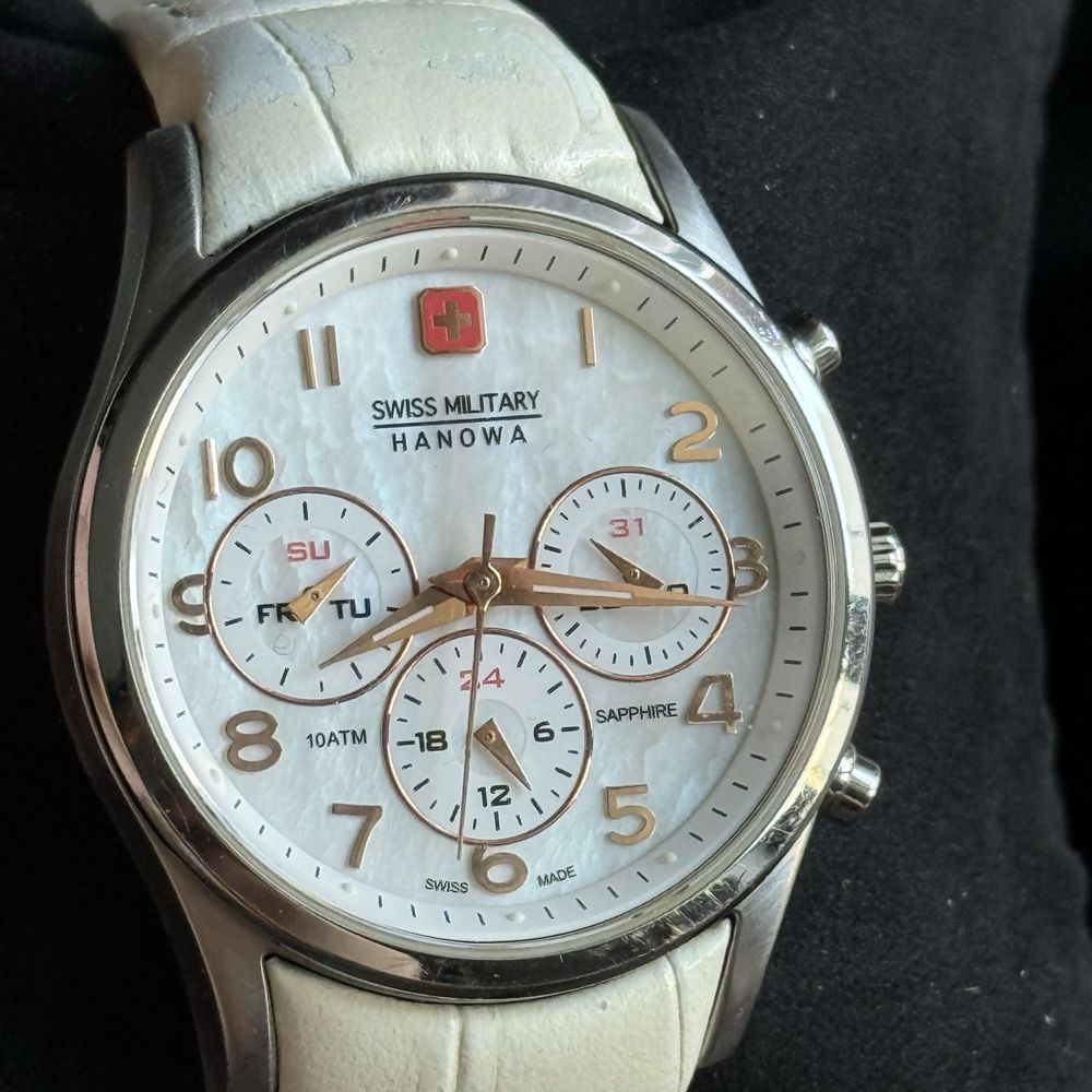 Zegarek szwajcarski chronograficzny Swiss Military Hanowa szafir