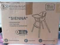 KinderKraft SIENNA - Krzesełko do karmienia 2w1