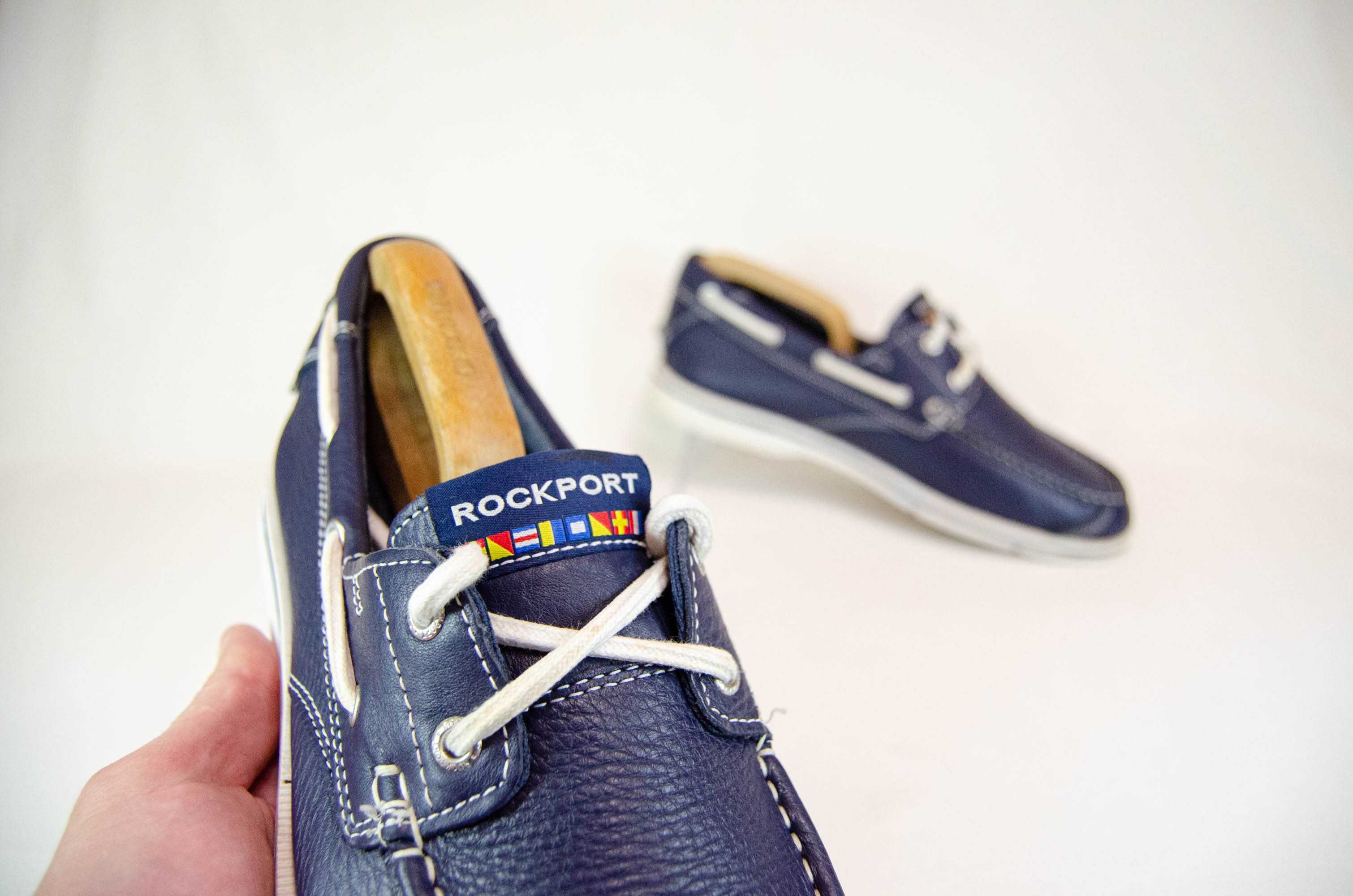 Rockport Seacoast Drive 2 Eye Кожаные Мокасины Оригинал! р. 43 28 см