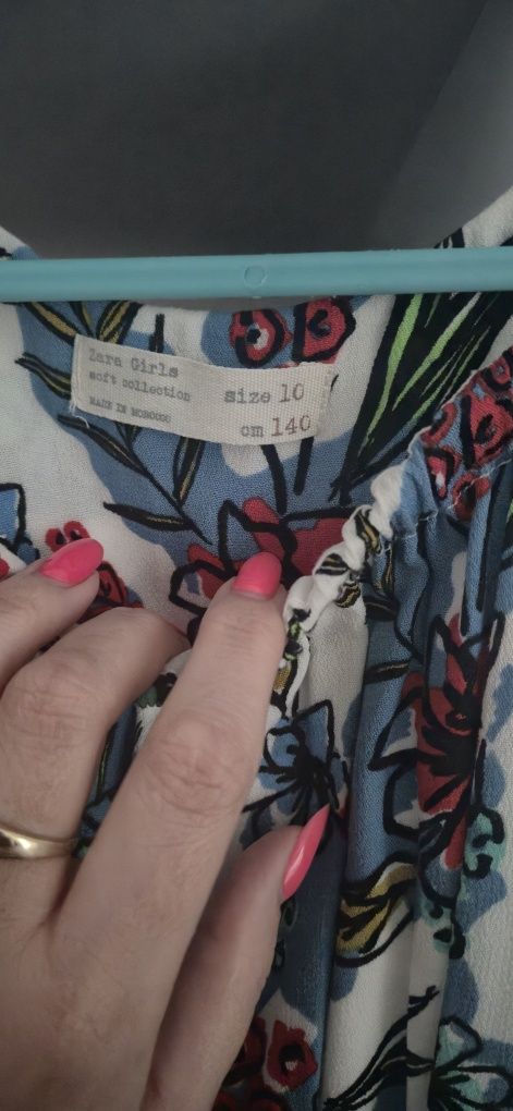 Sukienka zara 140 piękna elegancka