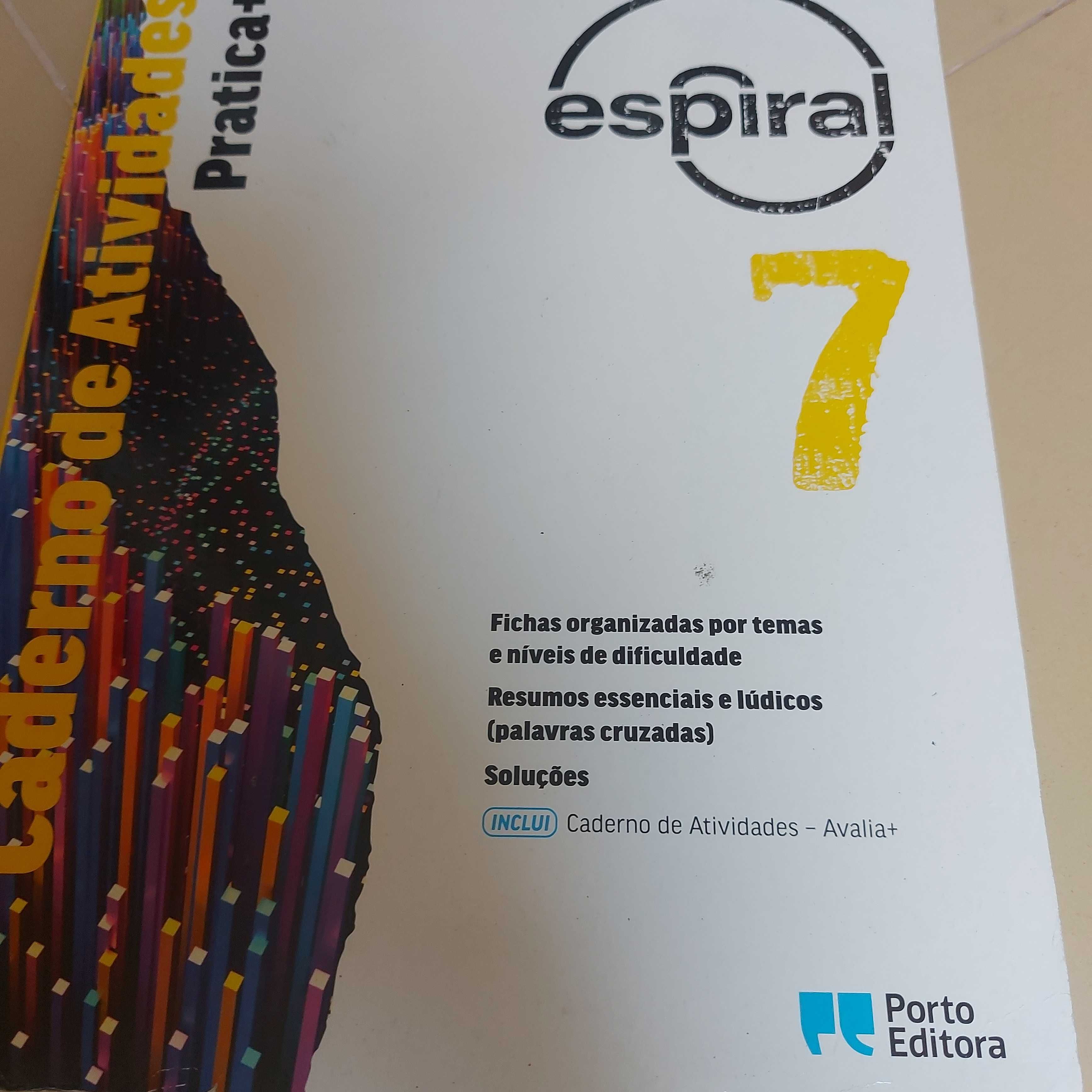 Livro caderno atividades matemática espiral 7