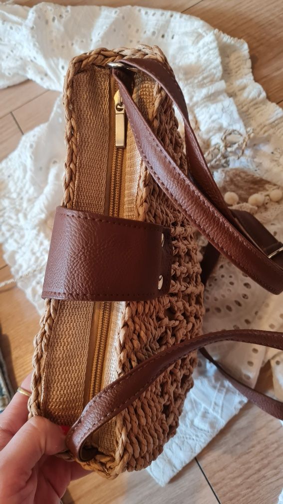 Torebka ze słomy BOHO