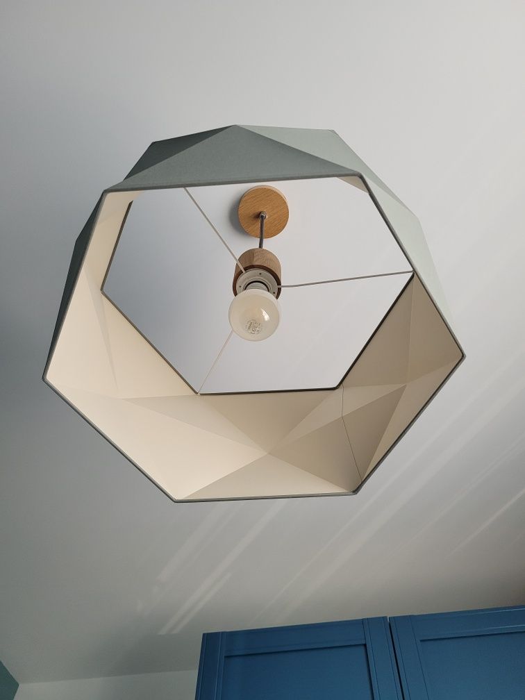 Lampa wisząca sufitowa abażur żyrandol