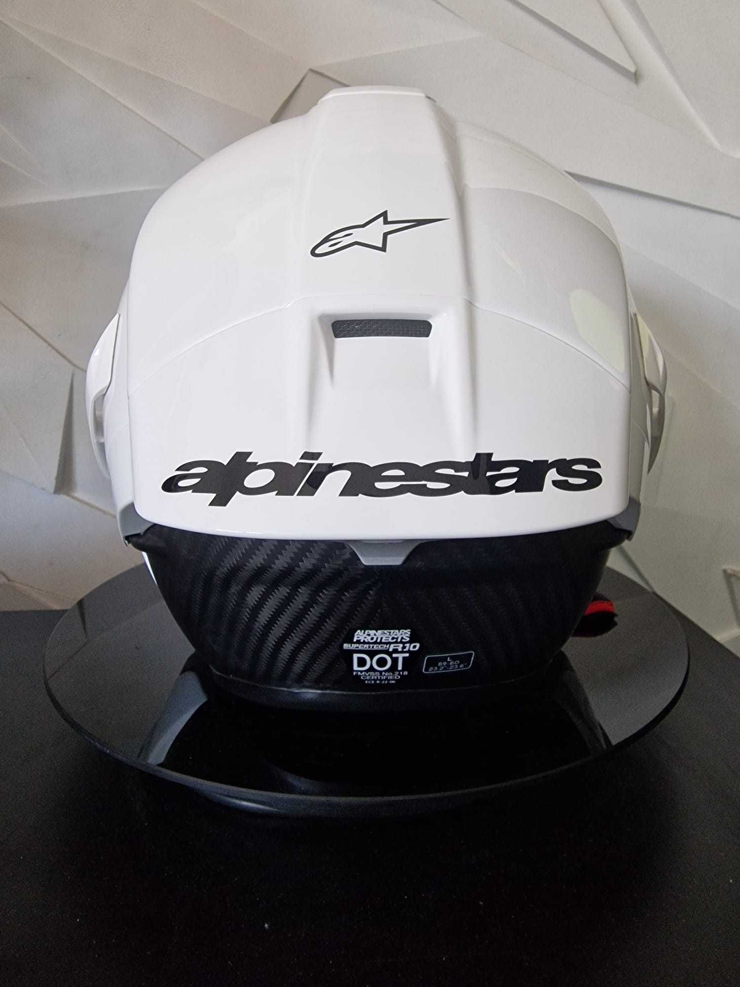 Kask Alpinestars Supertech R10 Solid Białty White! 'S 'M 'L GRATISY!