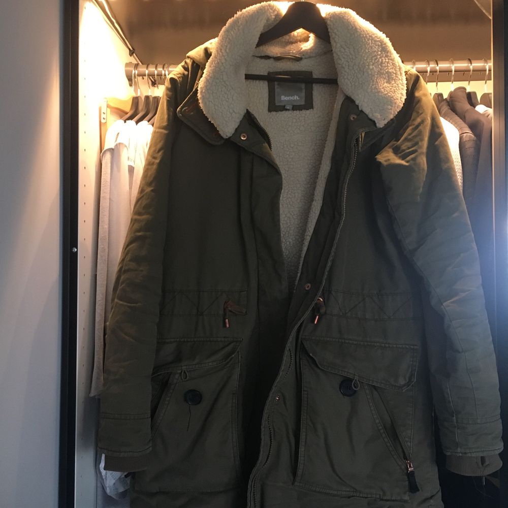 Kurtka zimowa Bench r.M khaki gruba parka