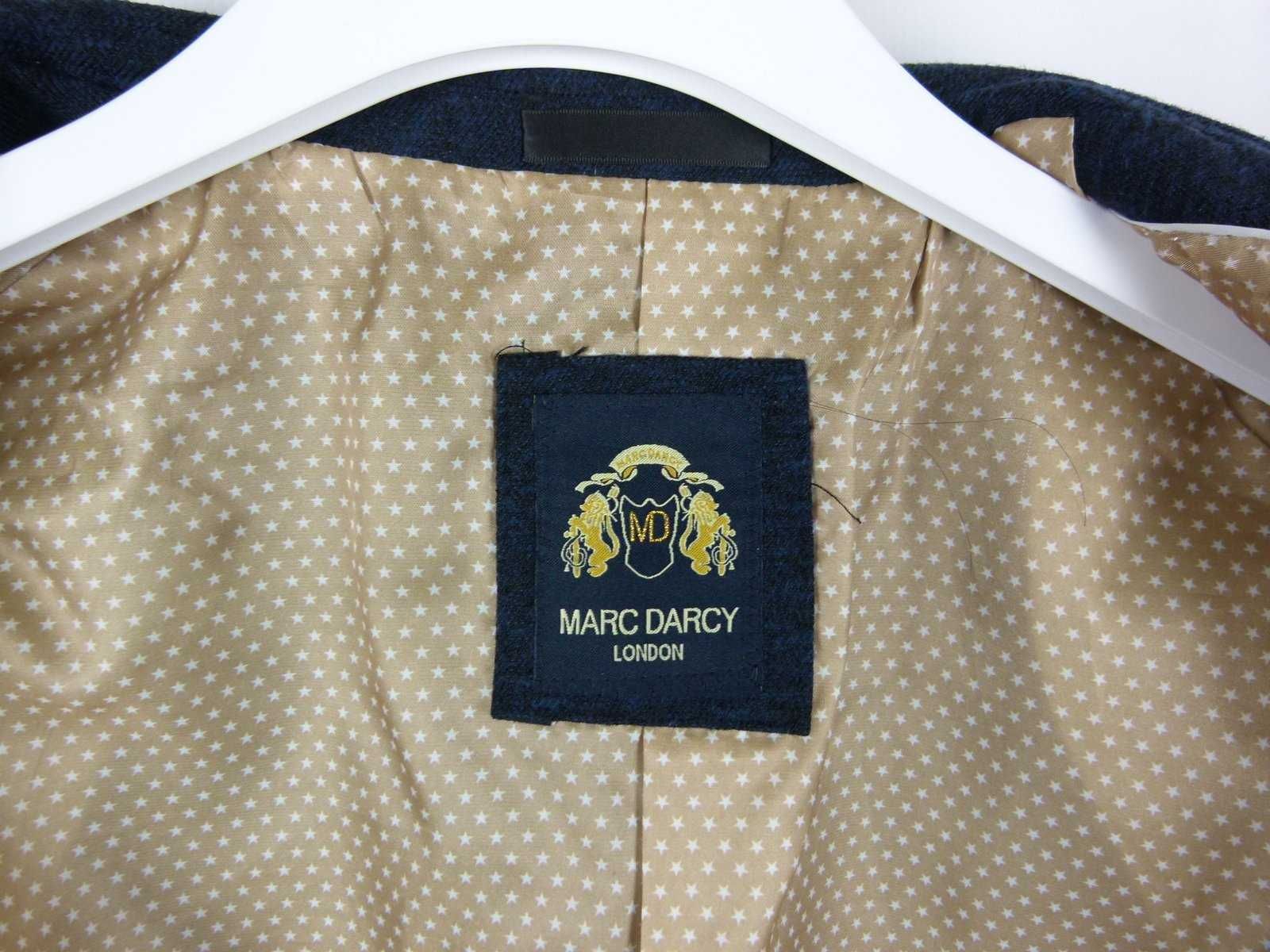 Marc Darcy elegancka marynarka melanż navy 44R