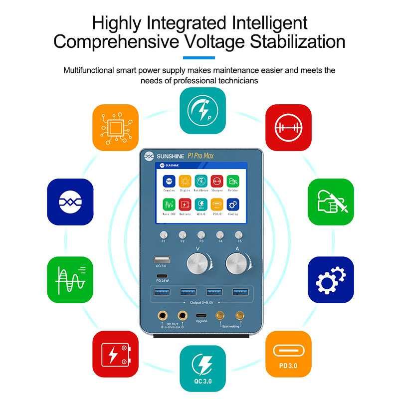 Блок питания лабораторный SUNSHINE P1 Pro MAX мощный и универсальный