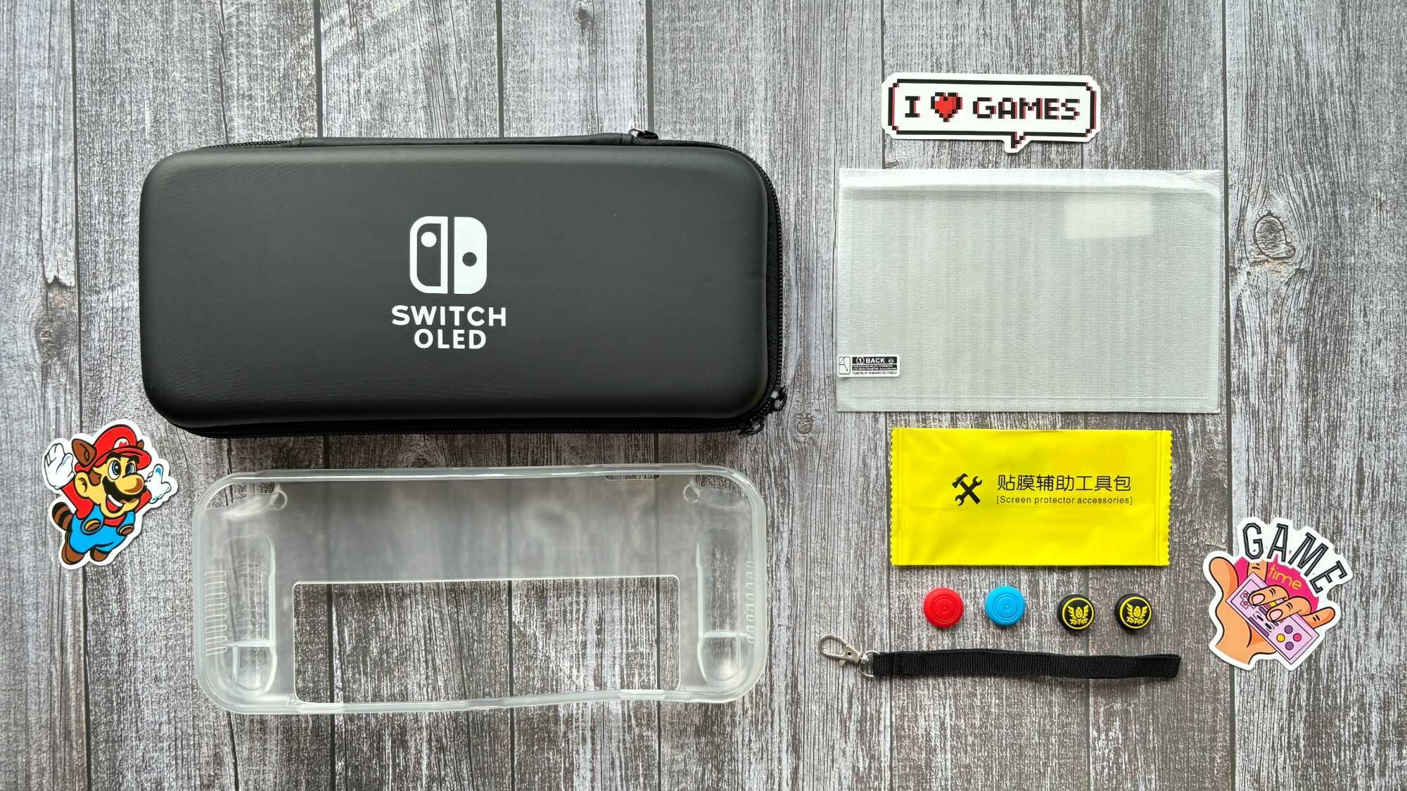 Акція! Набір Чохол / Чехол / Кейс + бампер + скло Nintendo Switch OLED