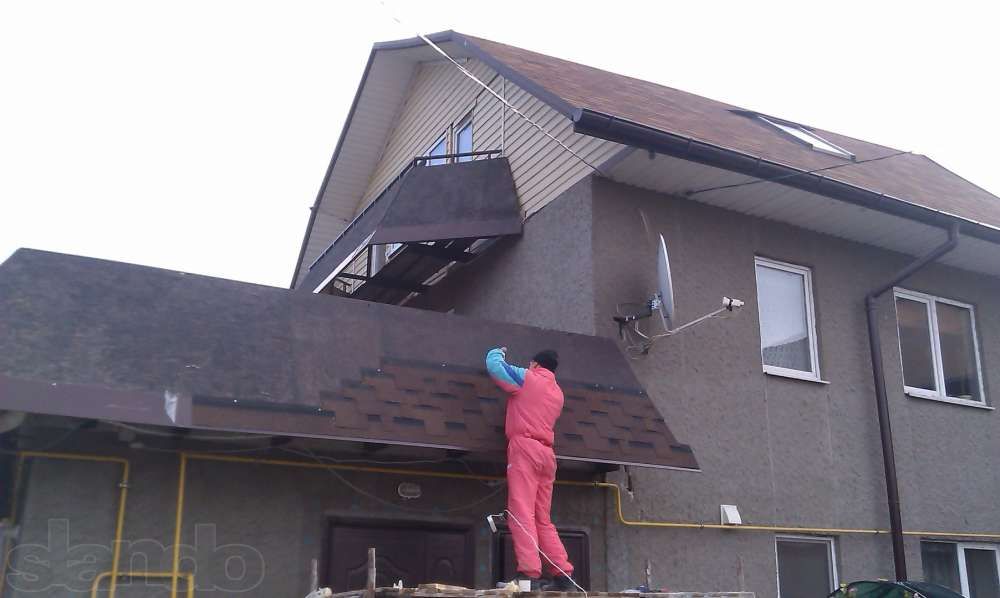 КРОВЕЛЬНЫЕ РАБОТЫ , козырьки балконов..опыт работы , на любой высоте.