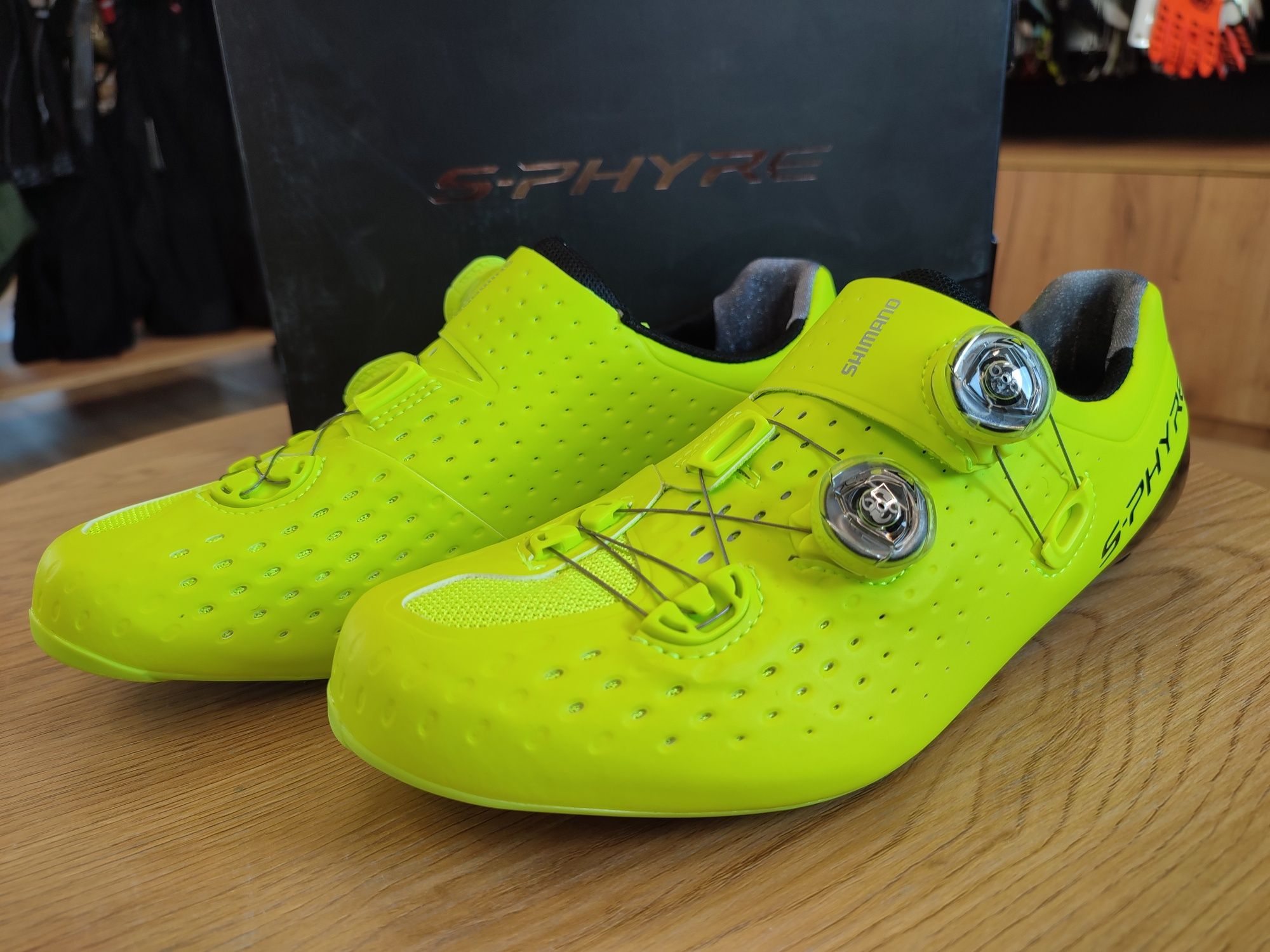 Nowe buty szosowe Shimano SH-RC900, szosa, triathlon, żółte