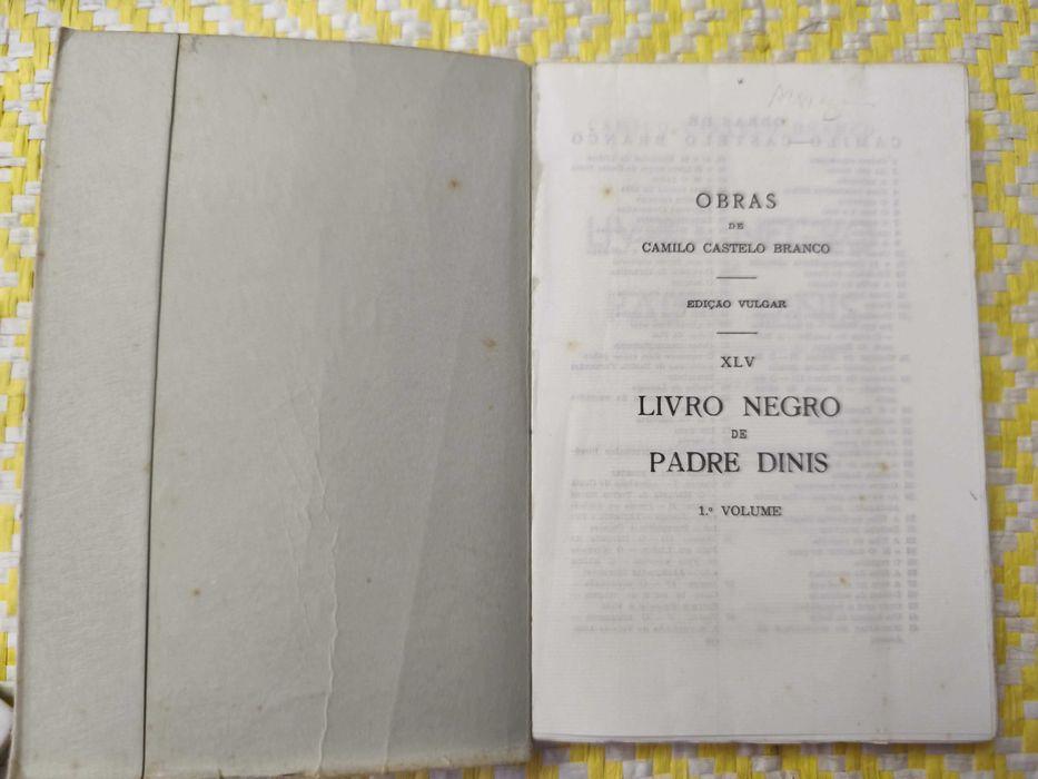 Livro Negro do Padre Dinis – 
Camilo Castelo Branco