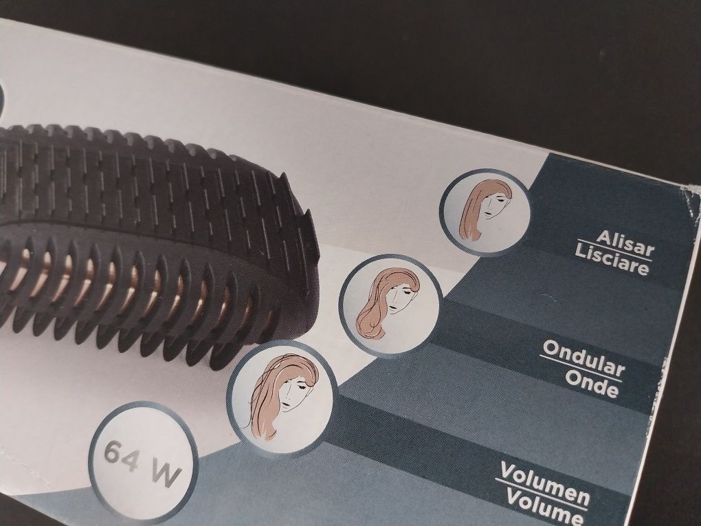 Silvercrest Personal Care escova alisar ondular dar volume cabelo NOVO