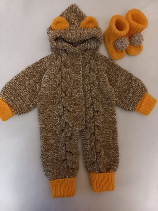Вязаные комбинезоны мишки новые