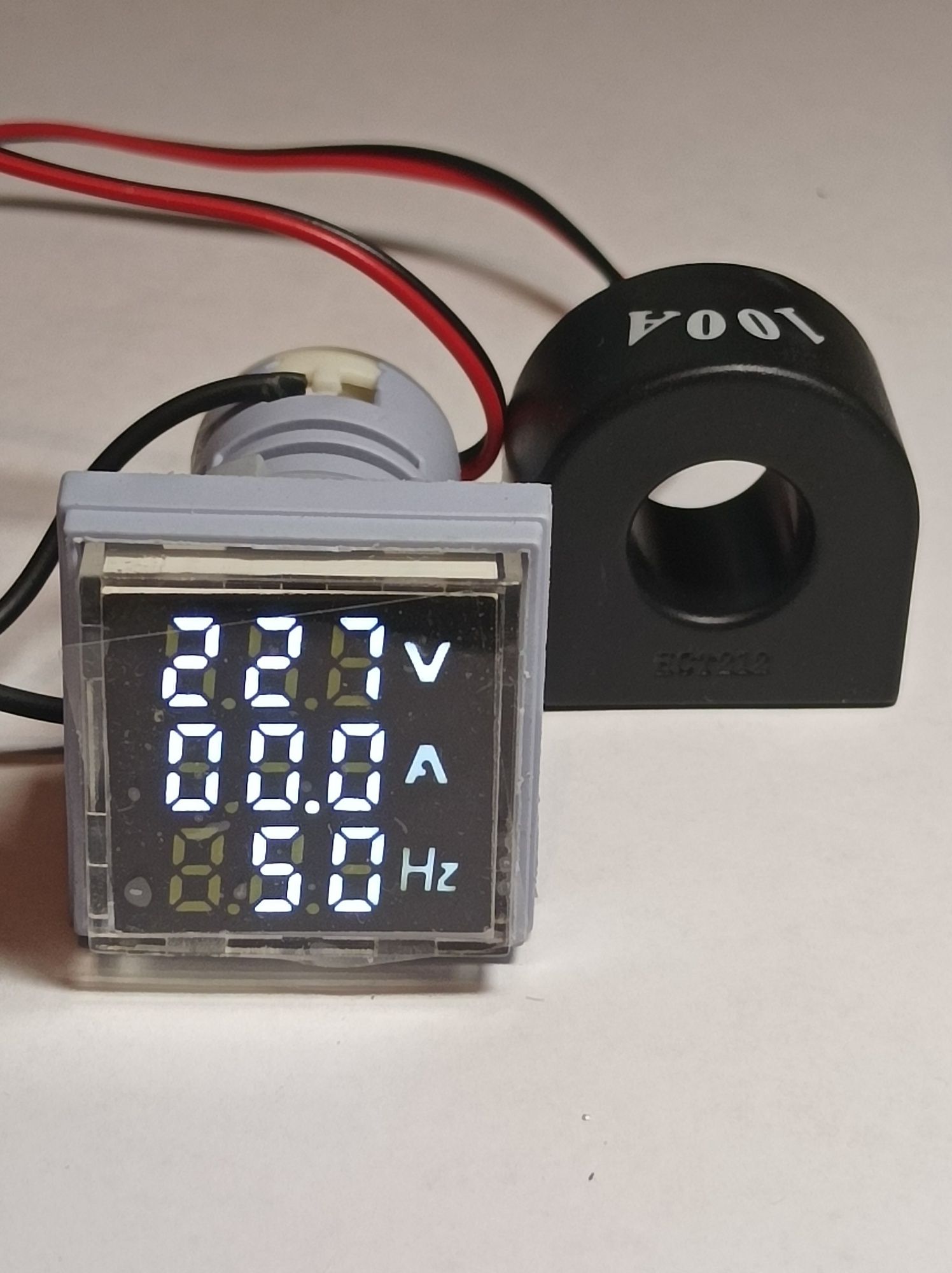 Ампер-вольт- частотомер измерительный прибор переменного тока, 3 в 1