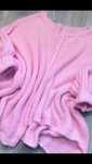 Sweter luźny oversize piękny ciepły różowy