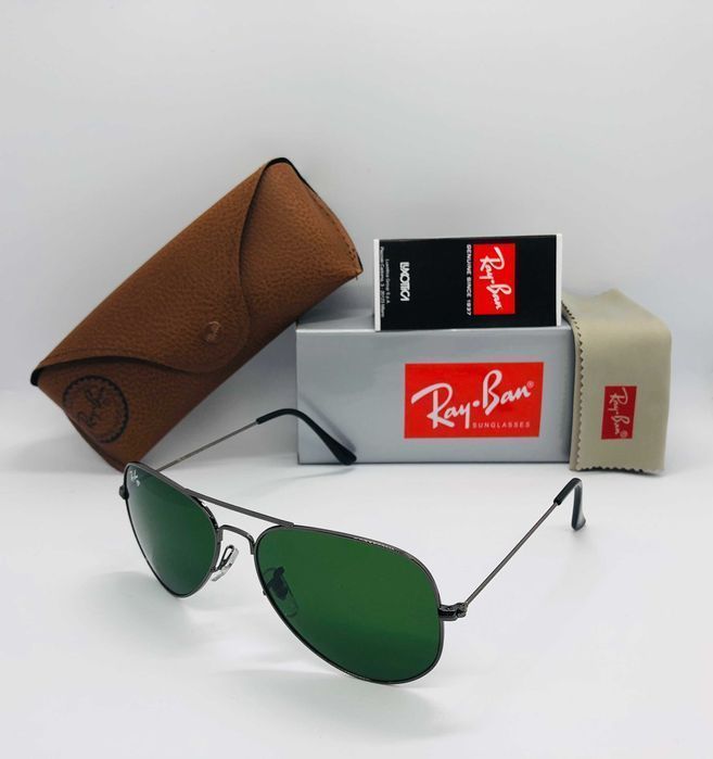 Солнцезащитные очки Ray Ban Aviator Large Metal 3025 sGreen 58м стекло