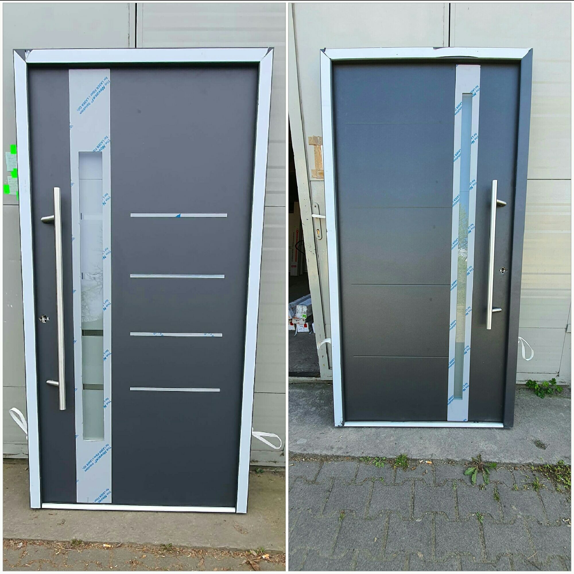 Drzwi zewnętrzne z aluminiową ocieplaną ościeżnicą 68 mm WYSYŁKA