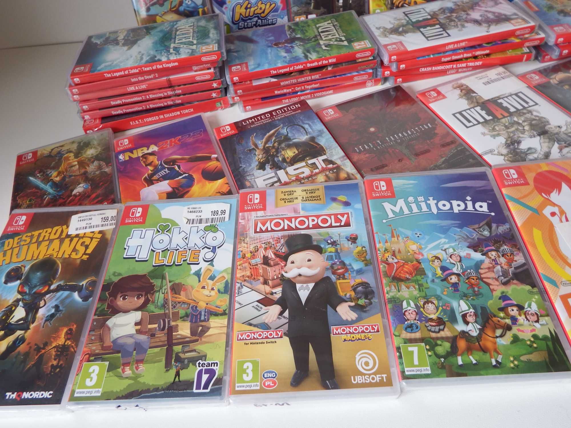 GRY Nintendo SWITCH Zelda Wario Kirby Smash Bros Biomutant INNE GRY