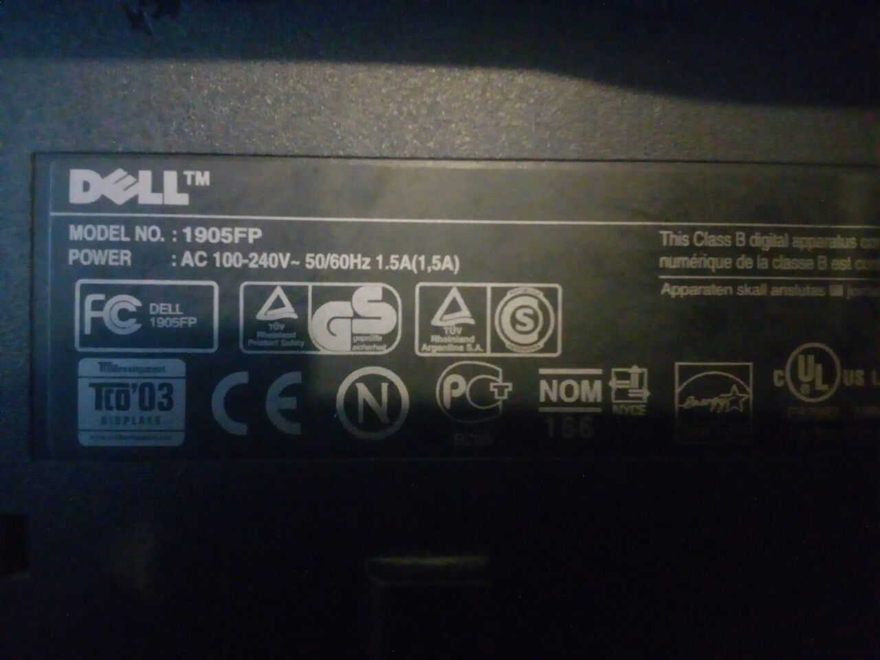 Монитор Dell pva 19A