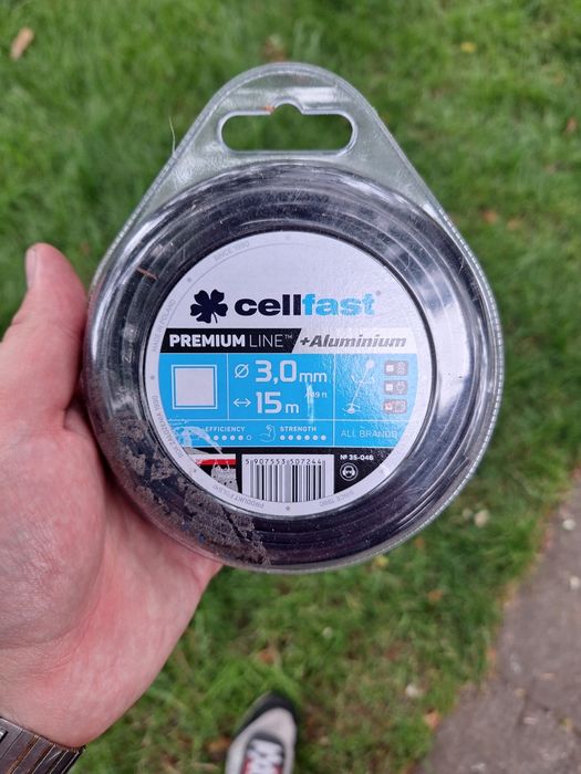Żyłka cellfast linia premium z aluminium mocna 3mm do kosy podkaszarki