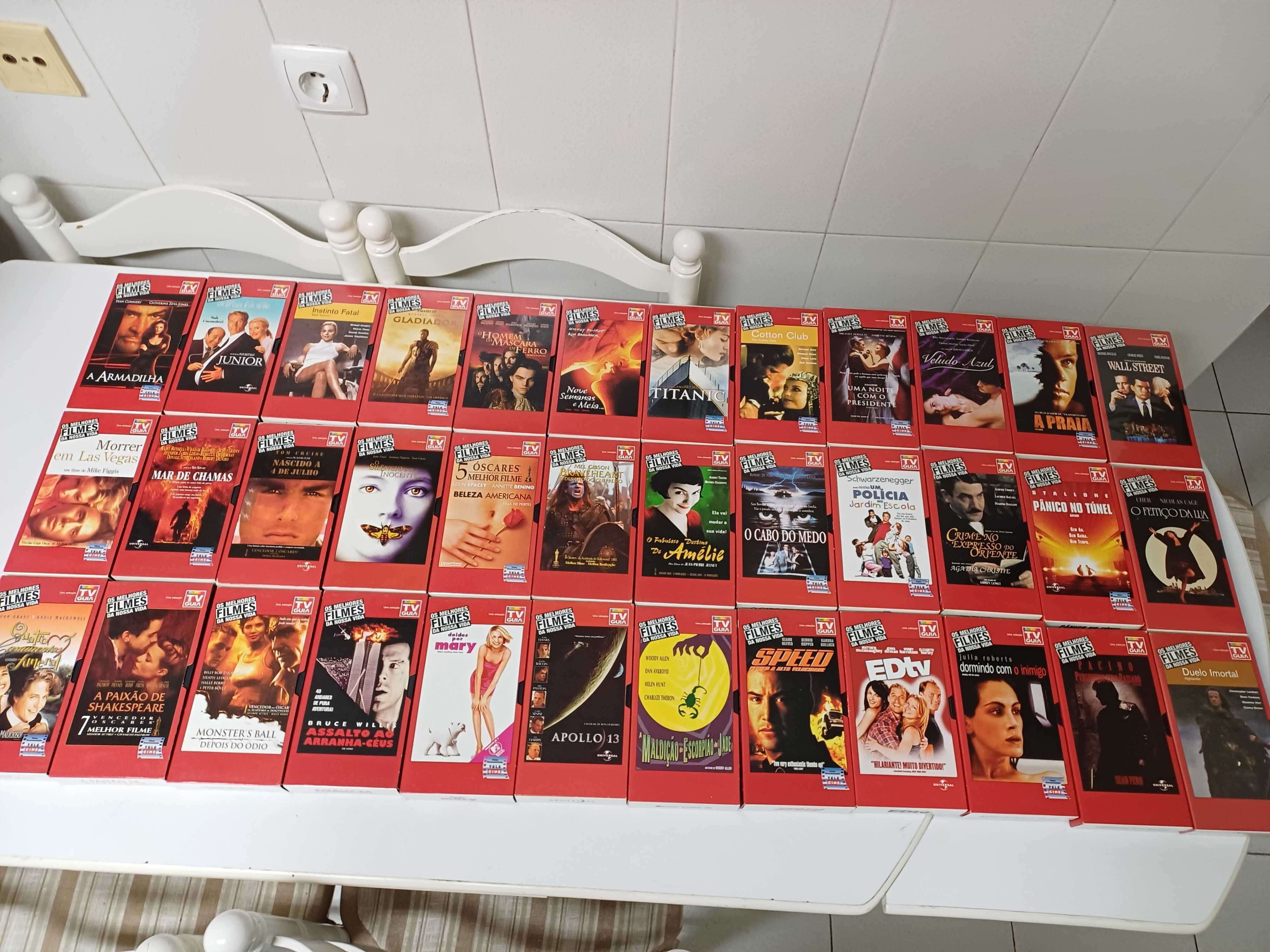VHS's de filmes, banda desenhada, documentários 250 unidades