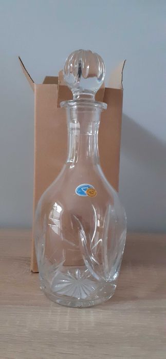 NOWA kryształowa karafka do wina lub likieru 450 ml